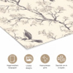 Takken - Vogels - Beige poster papier klein 62 -closeup_NL