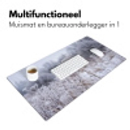 Schermbloem - Rijp - Kristallen - Winter - Delicaat Muismat XXL klein -sfeer4
