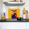 Uil - Grafisch - Kleurrijk - Ogen Inductie beschemer met haakjes middel -sfeer2