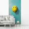 Ballon - Geel - Smiley fotobehang vinyl groot -woonkamer