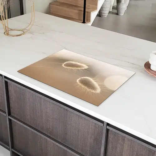 Hazestaartgras - Graanharen - Zonlicht Inductie beschermer vinyl 3mm klein -sfeer8