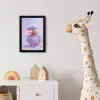Eend - bril - Pastel fotolijst zwart zonder passe partout klein -usfeer4_kinderkamer