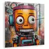 Robot - Graffiti - Oranje - Kleuren plexiglas 5mm klein -zzzproduct_nieuw
