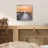 Zonsonderang - Zee - Pad - Gras - Duin - Vogels plexiglas 5mm klein -sfeer4