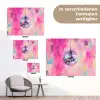 Discobal - Pink - Verf tuinposter los doek klein -Xsfeer9_DE