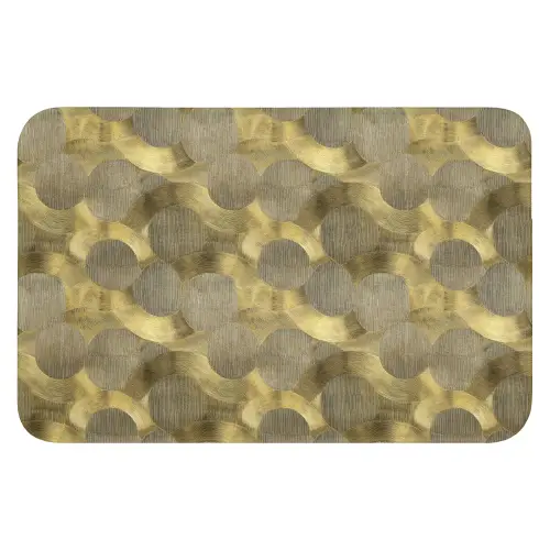 Modern - Geometrisch - Goud Badmat klein 997 -3d