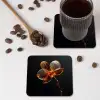 Orchidee - Doorzichtig - Bloem onderzetter kurk middel -sfeer2