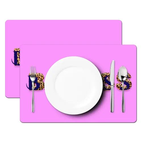 Felroze - Badass - Panterprint - Schaduw Placemat vinyl groot -zzsfeer2_Kitchenyeah-website