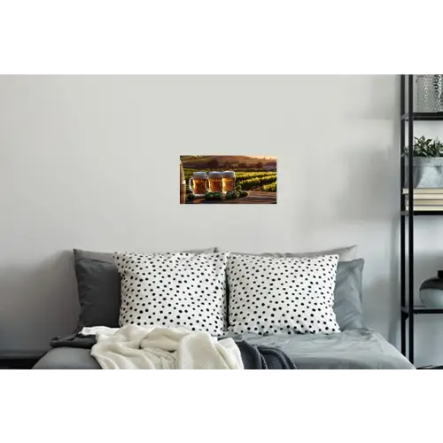 Bier - Hop - Landschap Muursticker klein -slaapkamer