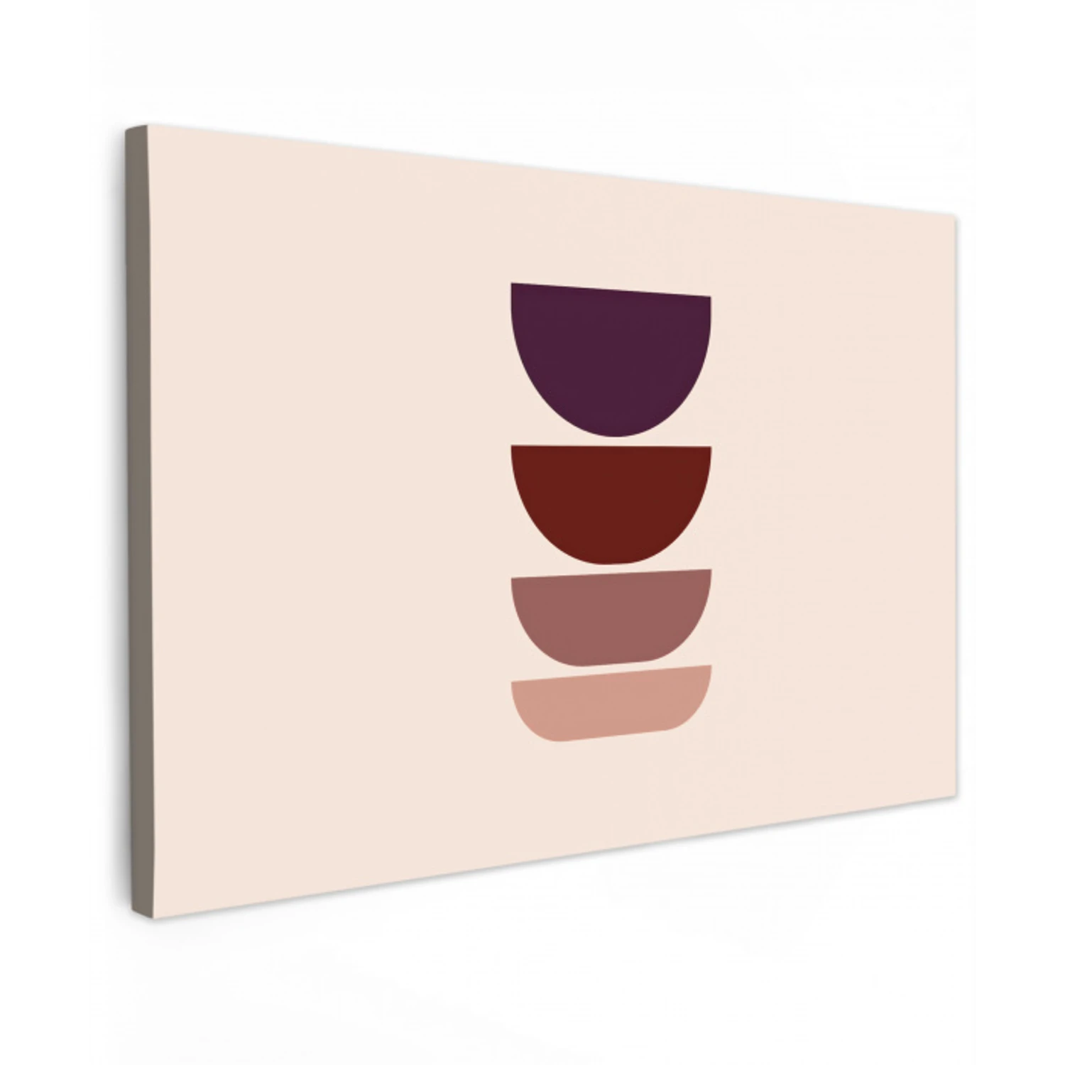 Harmonieus - Symmetrisch - Rood canvas 2cm klein -z3d
