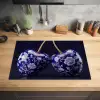 Porselein- Kersen - Delfts - Blauw Inductie beschermer vinyl 3mm klein -sfeer5