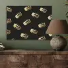 Macarons - Patroon - Goud - Zwart PET vilt klein -sfeer2