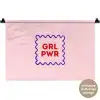 Grl pwr - Roze - Kader Wandkleed katoen klein -t3d_DE