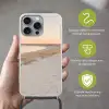 Kustlijn - Horizon - Hek Hoesje iPhone 16 Pro Max met koord klein -sfeer2_NL