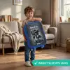 Gino grijsstaart Kinderkoffer - Blauw klein -sfeer2_NL