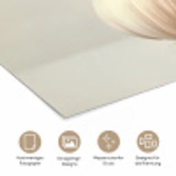 Knoflook - Natuurlijk - Beige poster papier klein -tcloseup_DE