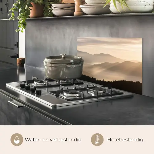 Bergen - Mist - Zonnestralen keuken achterwand spatscherm klein -usp_NL