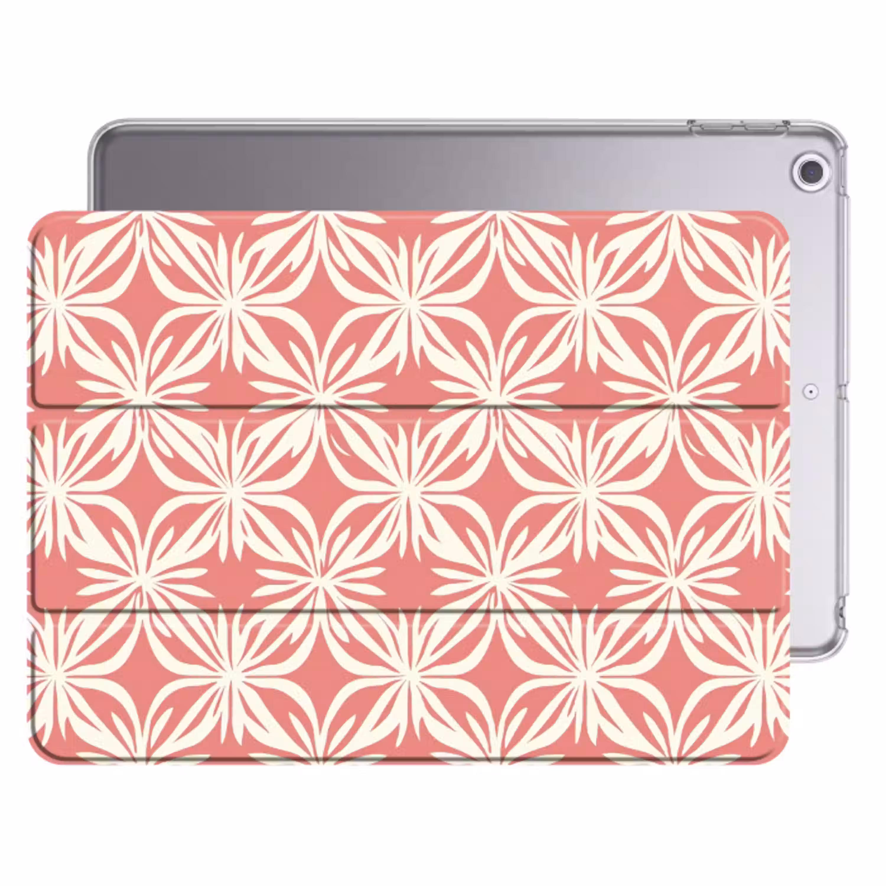 Roze - Bloemenmotief - Wit - Modern Apple iPad 2017 middel 1172 -threedimensional_3d_global