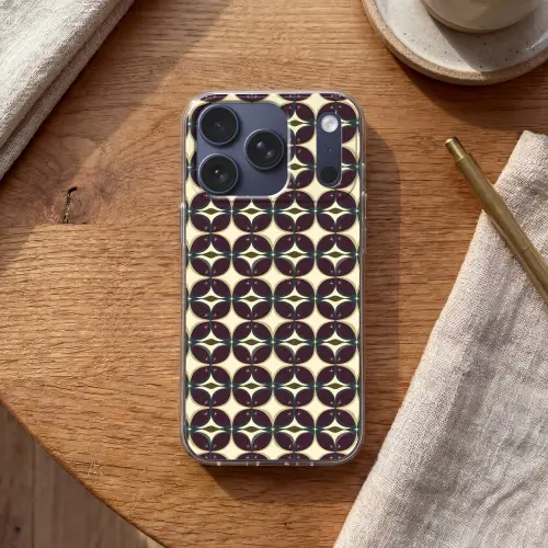 Cirkel - Retro - Kleurrijk Telefoonhoesje iPhone 17 Pro klein 878 -sfeer1