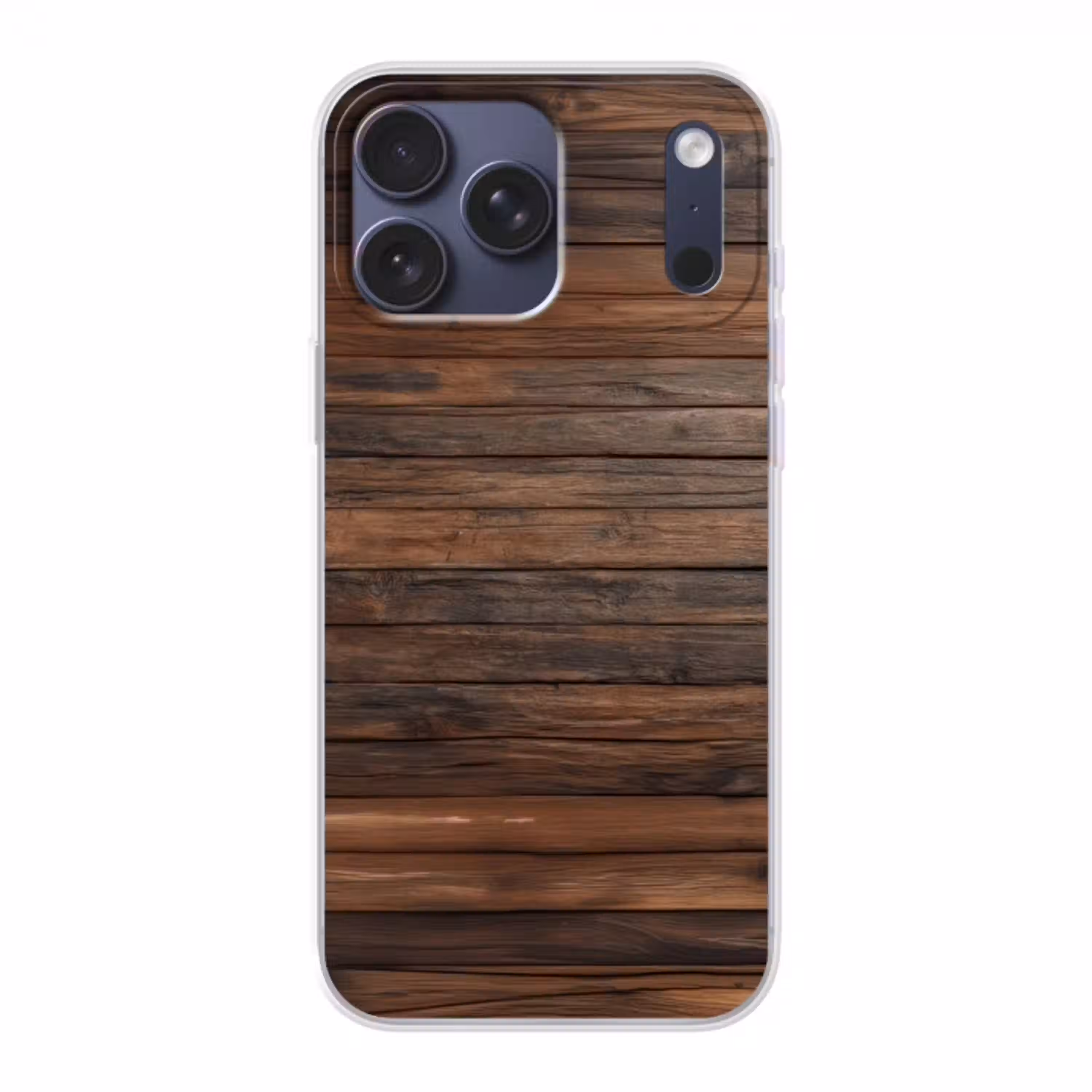 Houten plankpatroon - Warmte - Natuurlijk Telefoonhoesje iPhone 17 Pro Max klein -3d
