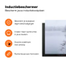 Riet - Bevroren - Winter - Natuur Inductie beschermer vinyl 3mm klein -zzzzzzz-td-ups