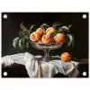 Stilleven - Perziken - Vintage tuinposter los doek klein -3d