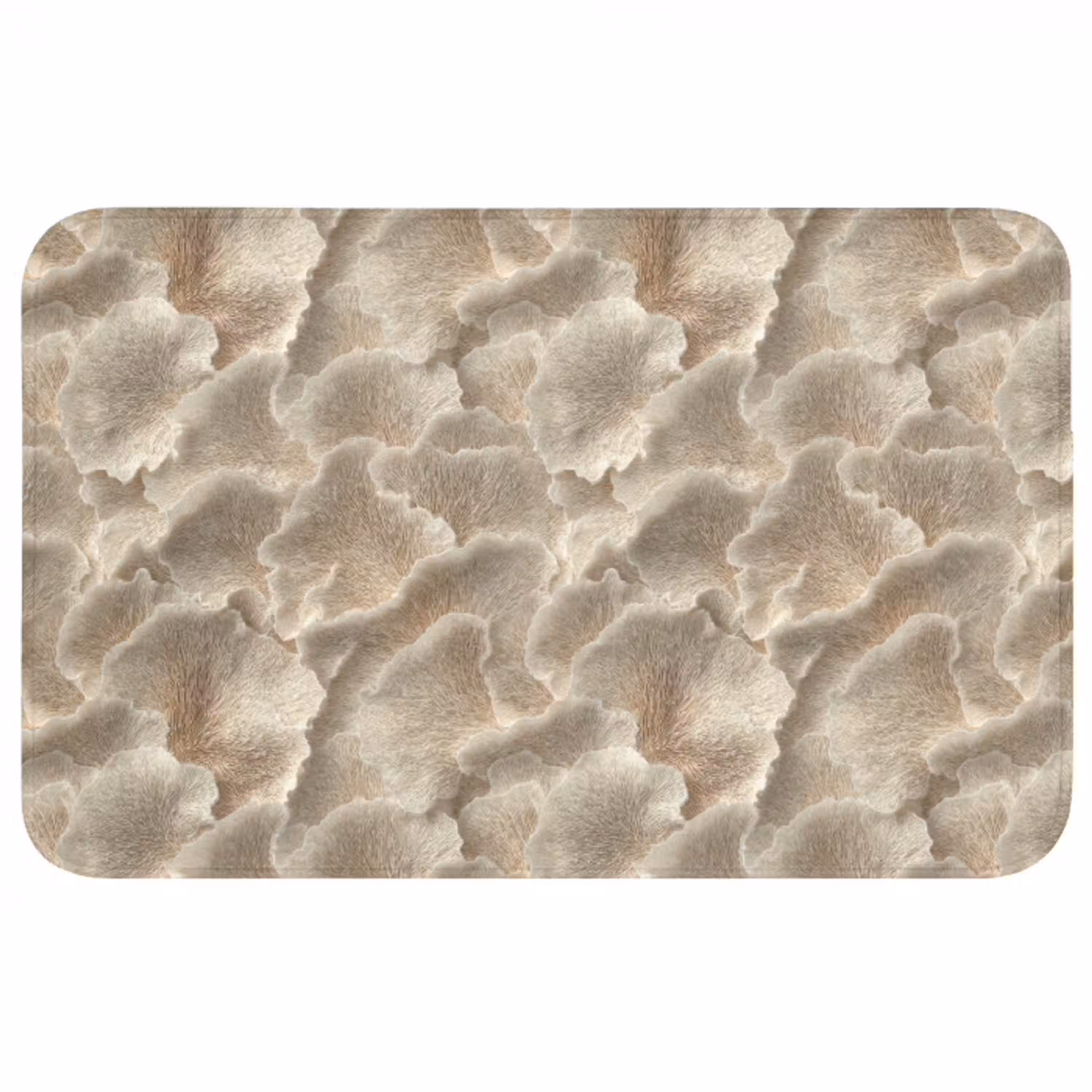 Waaierstructuren - Beige - Vezeltextuur WCmat middel 1009 -3d