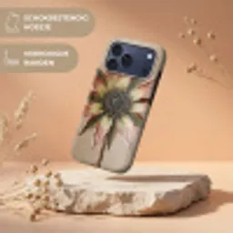 Droogbloem - Protea - Vintage - Beige - Rustiek Toughcase MagSafe Apple iPhone 17 Pro Max klein -USP_RandenV_NL