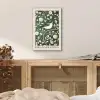 Groen - Vogel  - Bloemen aluminium wit klein -sfeer3