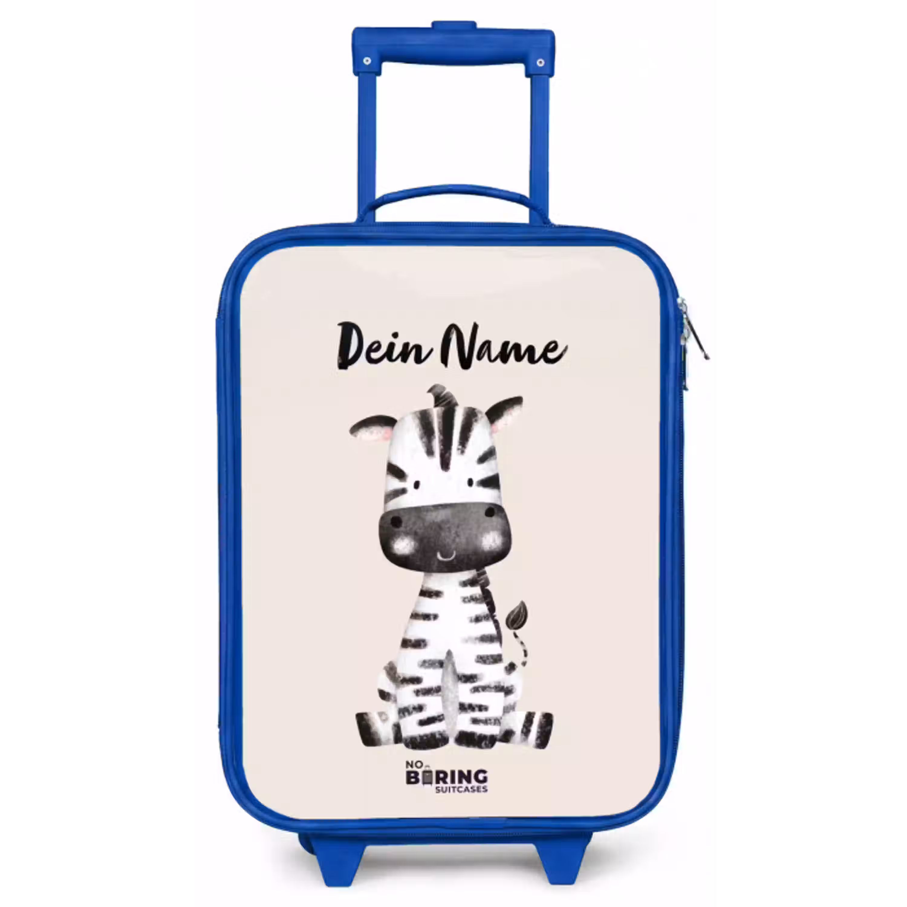 Zoë Zebra Kinderkoffer - Blauw klein -zz3dotto