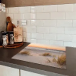 Pier - Zonsondergang - Strand Inductie beschermer vinyl 3mm middel -sfeer3