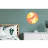 Vogels - Cirkels - Geel Wandcirkel aluminium klein -slaapkamer