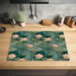 Botanisch - Bloemen - Roze Inductie beschermer vinyl 3mm klein 276 -sfeer5