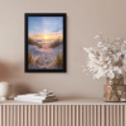 Strand - Zonsondergang - Natuur - Landschap fotolijst zwart zonder passe partout klein -sfeer5