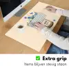 Coffee - Blik - Minimalistisch - Bloemen Muismat XXL klein -sfeer3