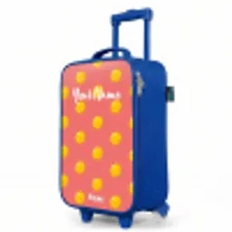 Sunny situation koraal Kinderkoffer - Blauw klein -productfoto_schuin