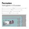 XOXO - Blauw - Rood Muismat XXL klein -sfeer5