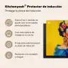 Frida Kahlo - Vrouw - Geel - Blauw - Bloemen Inductie beschermer vinyl 3mm middel -zzzzzzusp-haakje_ES