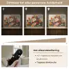 Vrolijk boeket - Dynamisch - Subtiele kleurspatten Light Box met batterij (Wandlamp) middel -USP_dimbaarNL