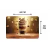 Dessert - Chocolade - Zoet - Eten Placemat vinyl groot -specs