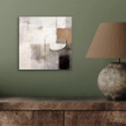 Abstracte kunst - Industrieel - Wit - Grijs aluminium wit klein -sfeer2