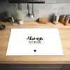 Always kiss the cook - Koken - Kok - Keuken - Spreuken Inductie beschermer vinyl 3mm klein -sfeer5