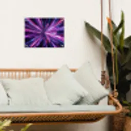 Lichtsnelheid - Ruimte - Roze - Paars tuinposter los doek klein -sfeer7