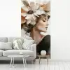 Bloesem - Portret - Gezicht fotobehang vinyl groot -woonkamer