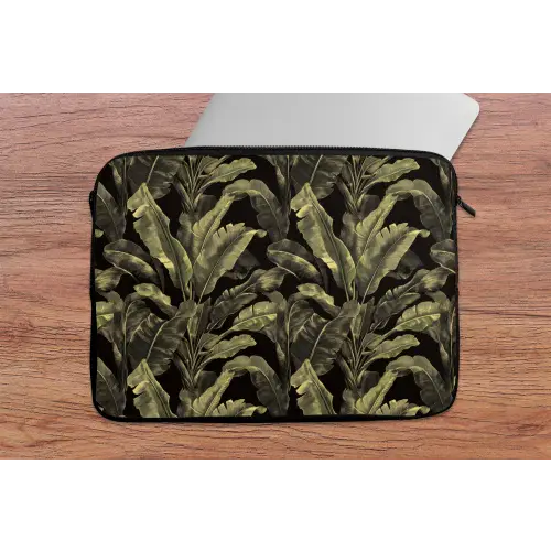 Botanisch - Bladeren - Groen laptophoes neopreen klein 279 -tafel