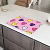 Hartjes - Valentijn - Patroon - Kleurrijk Inductie beschermer vinyl 3mm klein -sfeer8