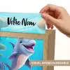Dolfijn - Zeedieren - Onderwater - Kinderen - Meisjes Light Box met kabel (Kinderlampje) klein -USP_websiteprintFR