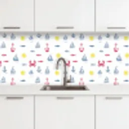 Nautisch - Illustraties - Kleurrijk keuken achterwand 2 middel 871 -3d