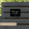 Quotes - Tuin - Buiten zijn is zo fijn - Tekst tuinposter los doek klein -sfeer3
