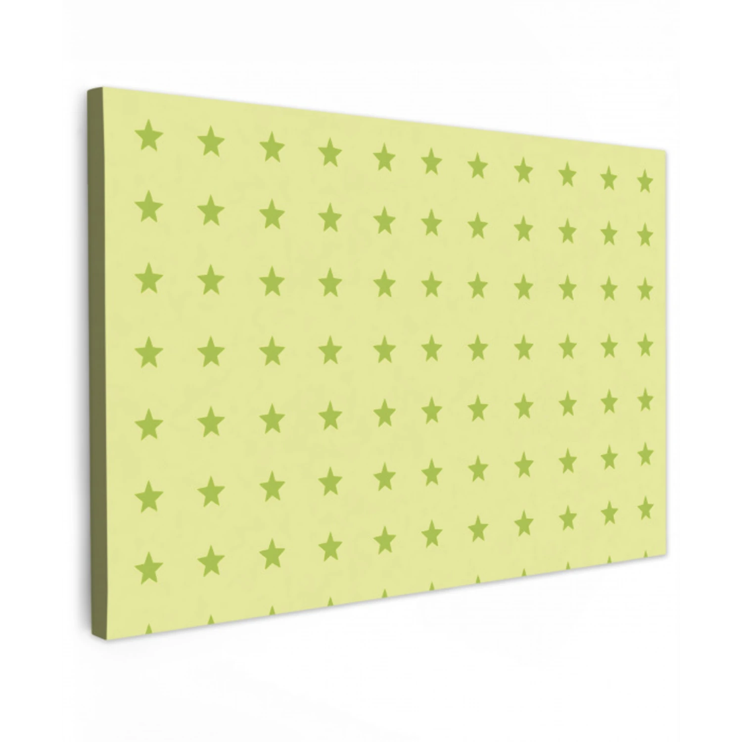 Sterren - Patroon - Groen canvas 2cm klein 34 -z3d